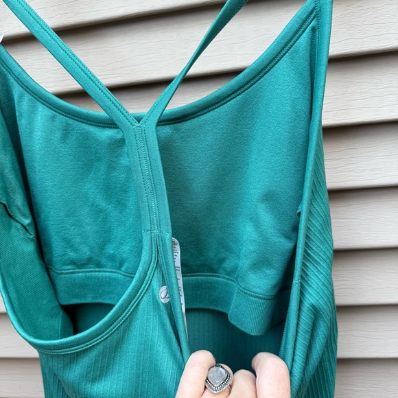 NWT CRZ YOGA Butterluxe Racerback Tank Top Workout Yoga Green Jade Size X-Large - Picture 11 of 11